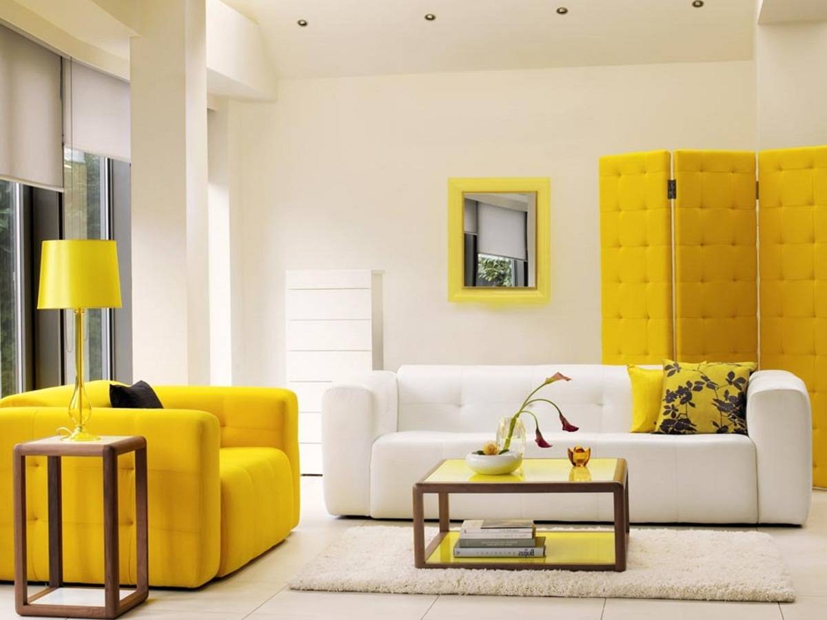 Желтый Цвет В Дизайне Квартиры