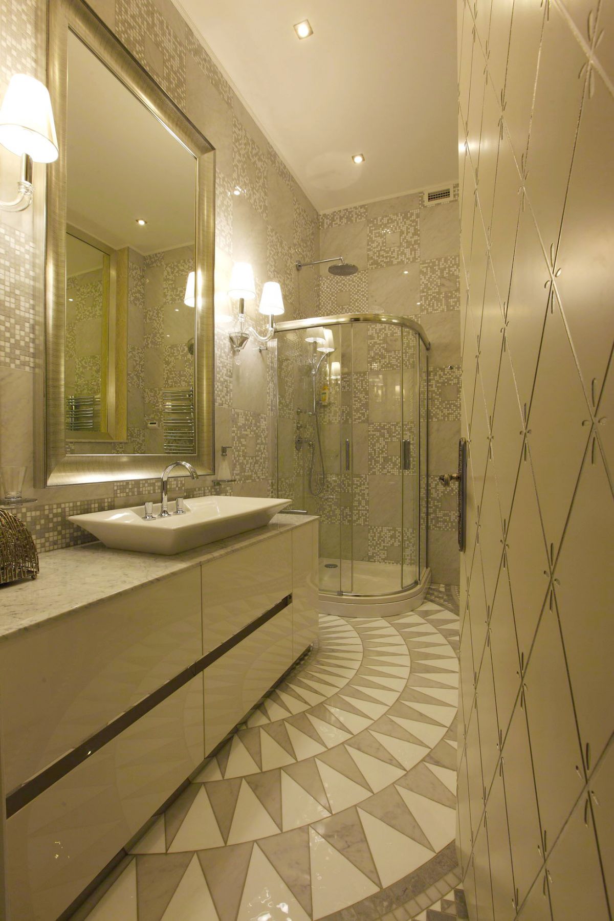 Ванная комната в серых оттенках дизайн