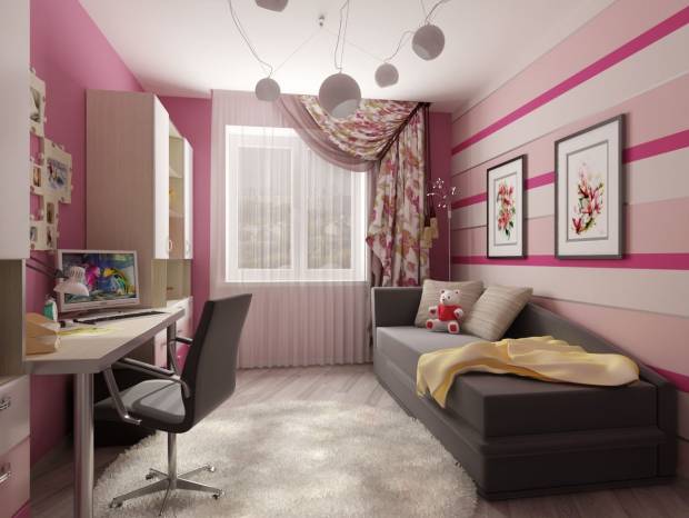 Дизайн интерьера комнаты для девушки в современном стиле — INMYROOM